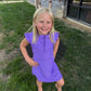 Girls Vivid Purple Dress