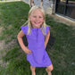 Girls Vivid Purple Dress