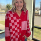 Sweetheart Check Cardigan