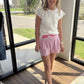 Pink Seersucker Shorts
