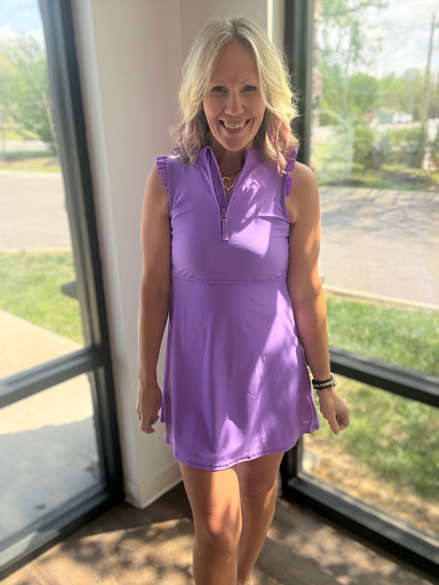 Vivid Purple Active Dress