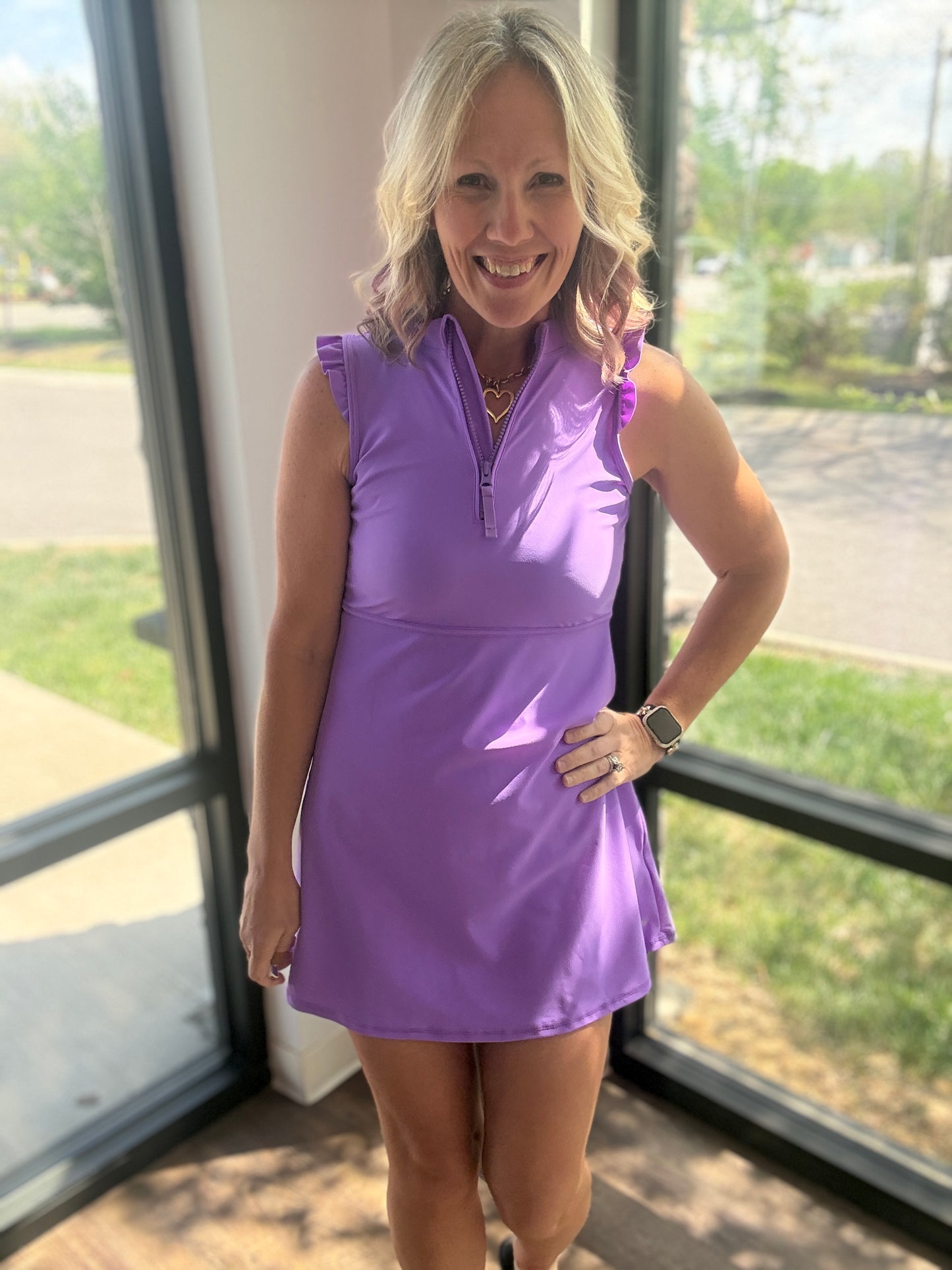 Vivid Purple Active Dress