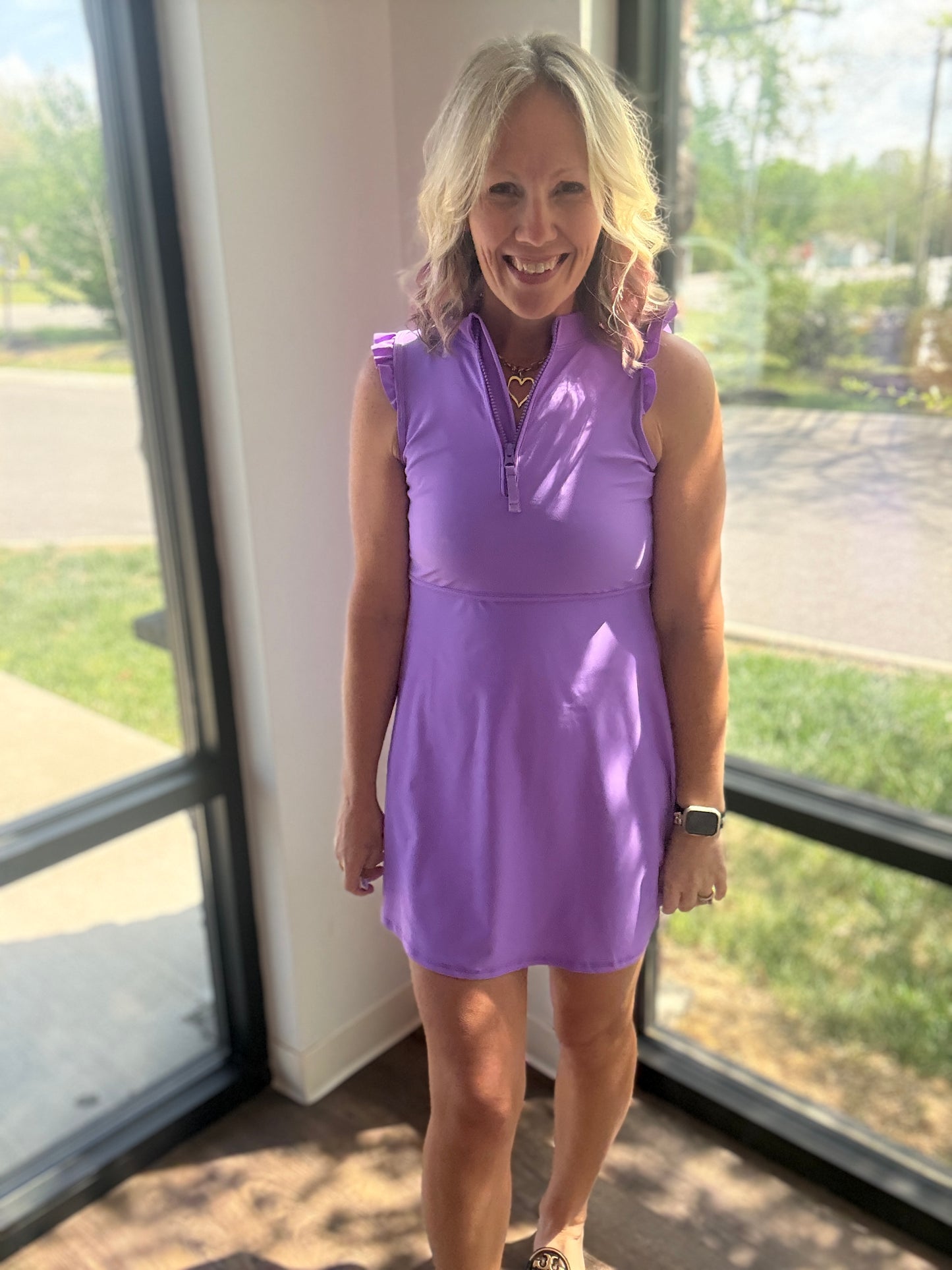 Vivid Purple Active Dress