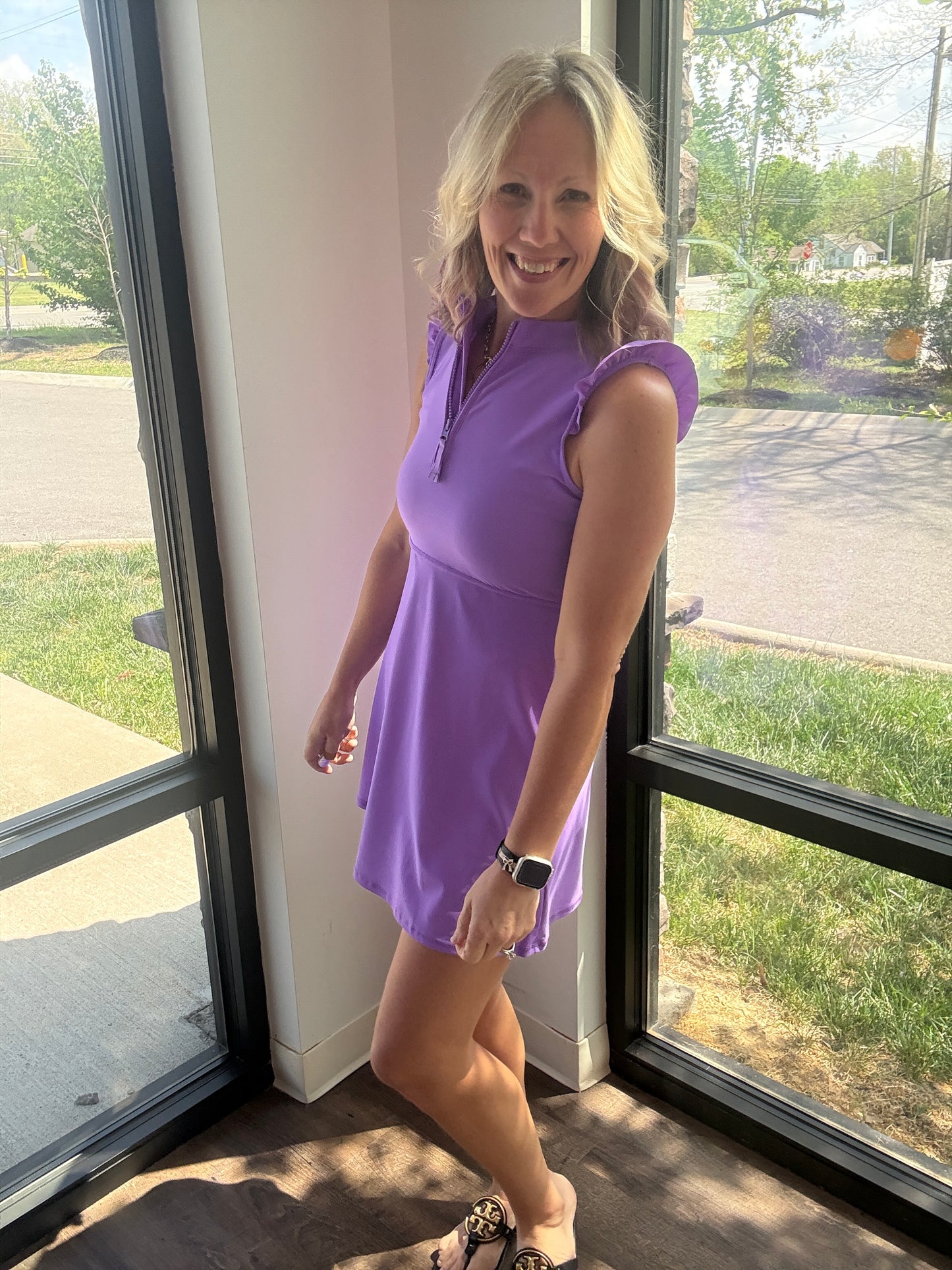Vivid Purple Active Dress