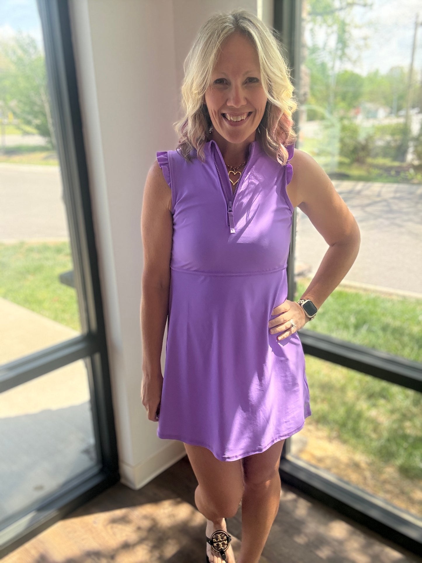 Vivid Purple Active Dress
