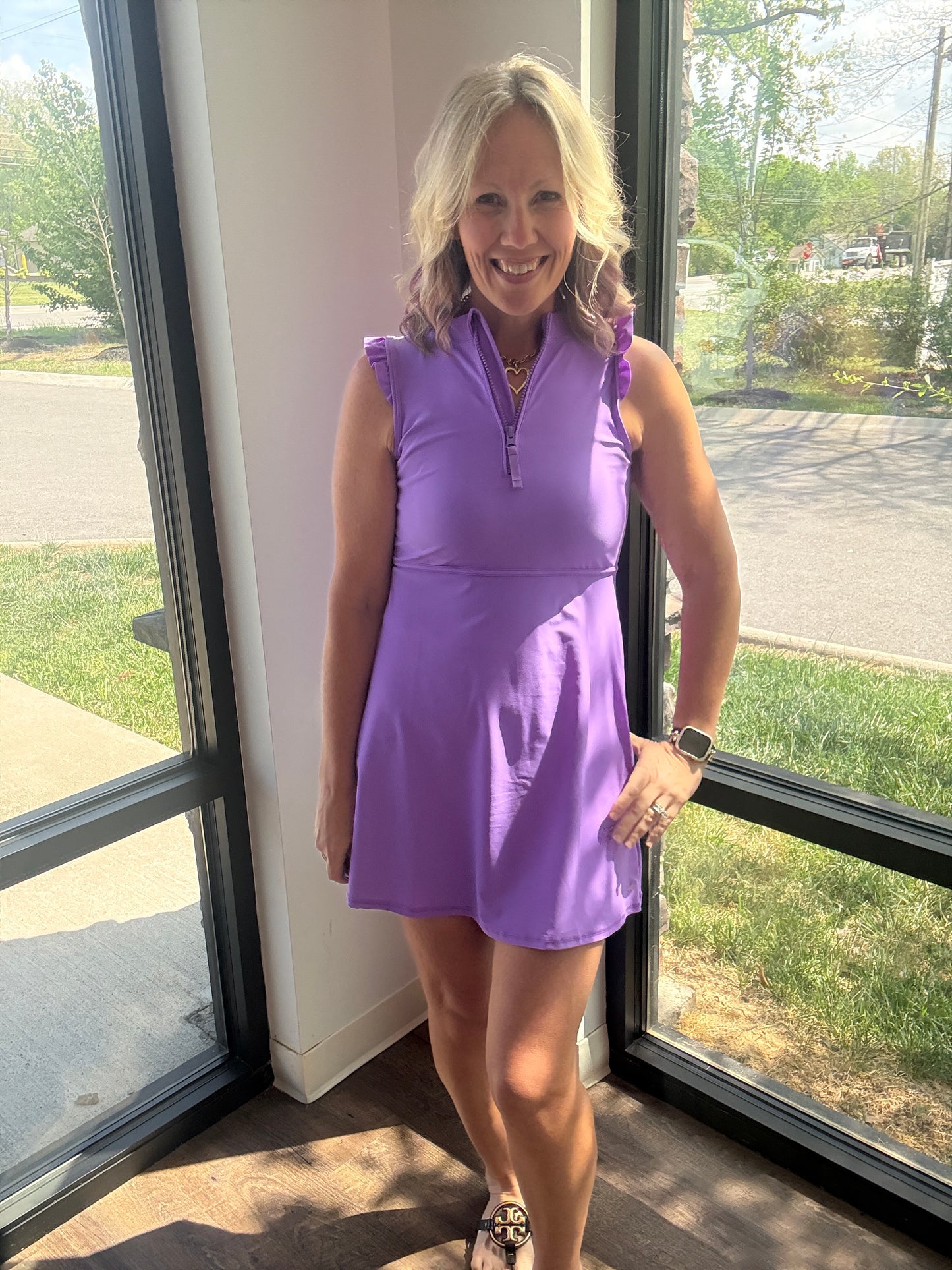 Vivid Purple Active Dress