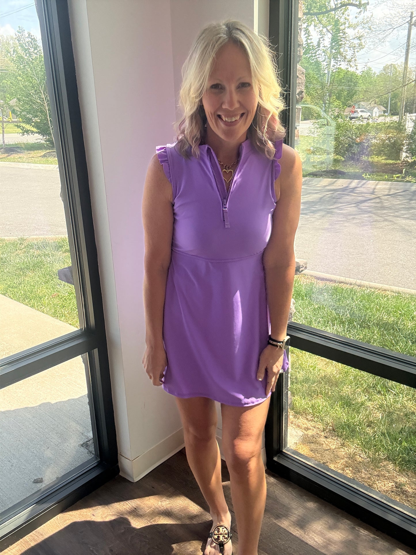 Vivid Purple Active Dress