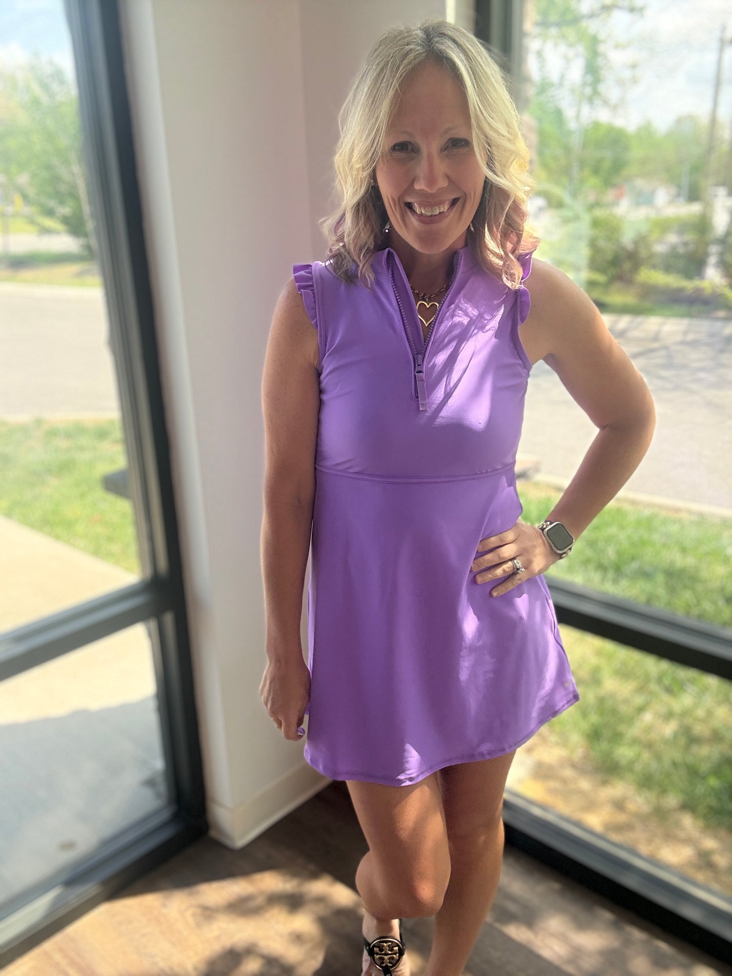 Vivid Purple Active Dress