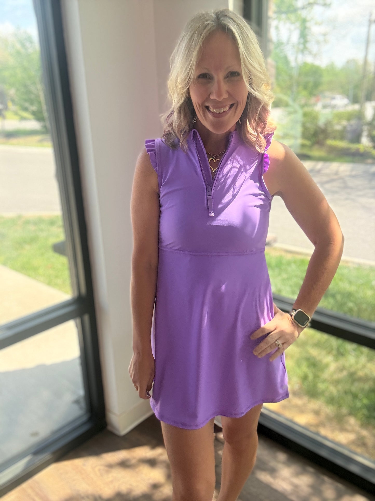 Vivid Purple Active Dress