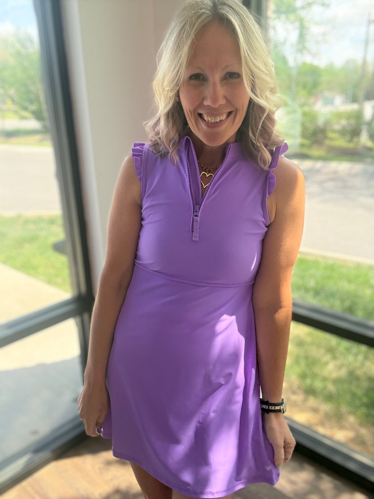 Vivid Purple Active Dress