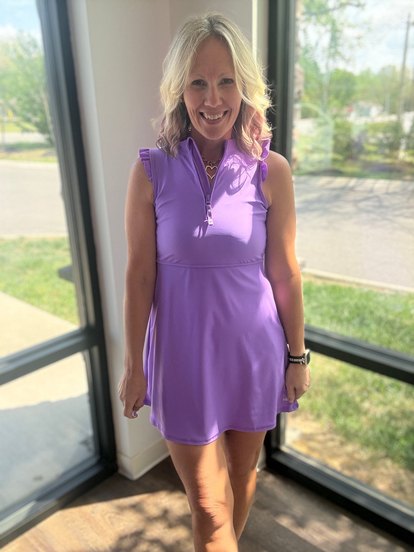 Vivid Purple Active Dress