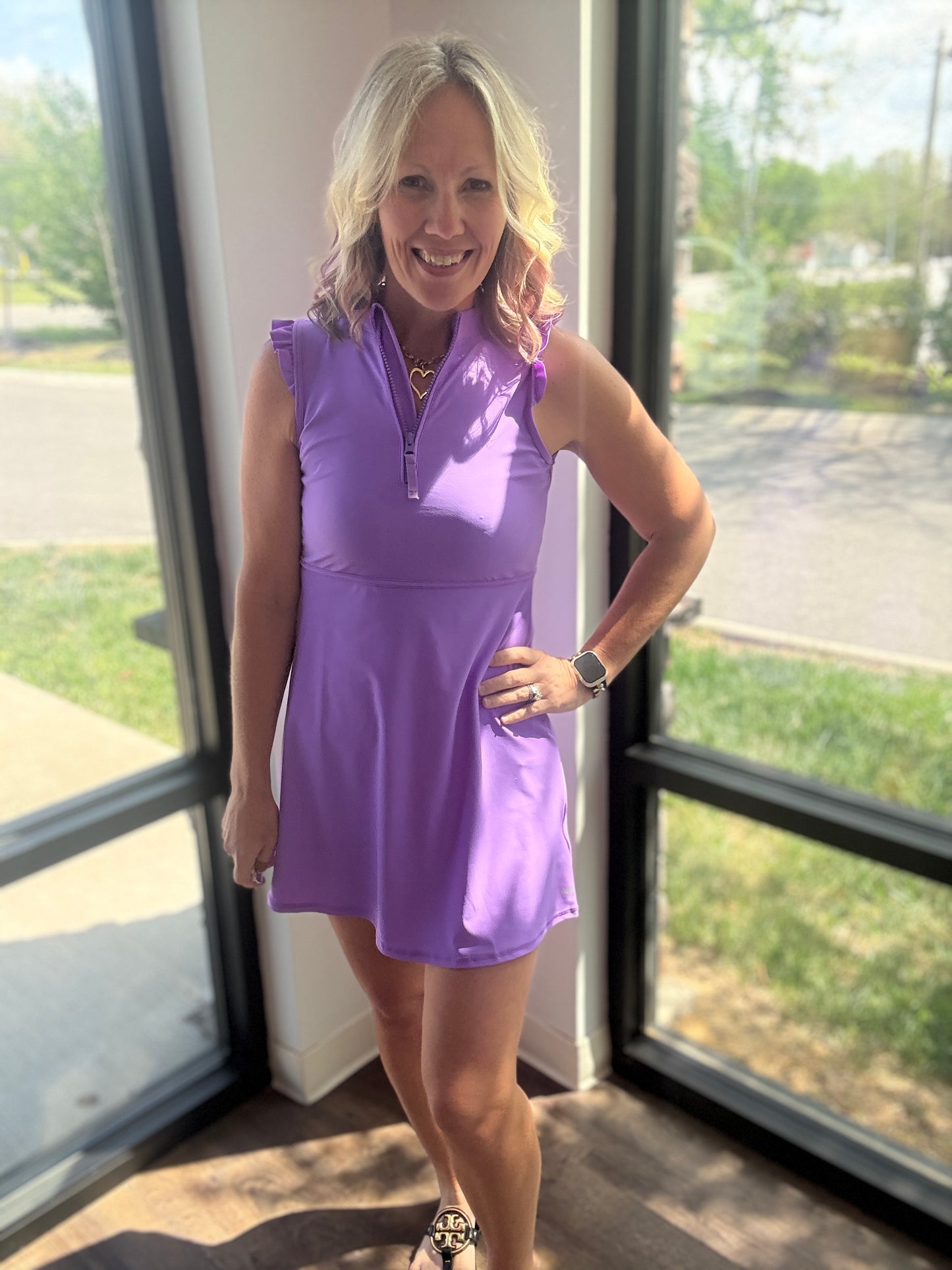 Vivid Purple Active Dress