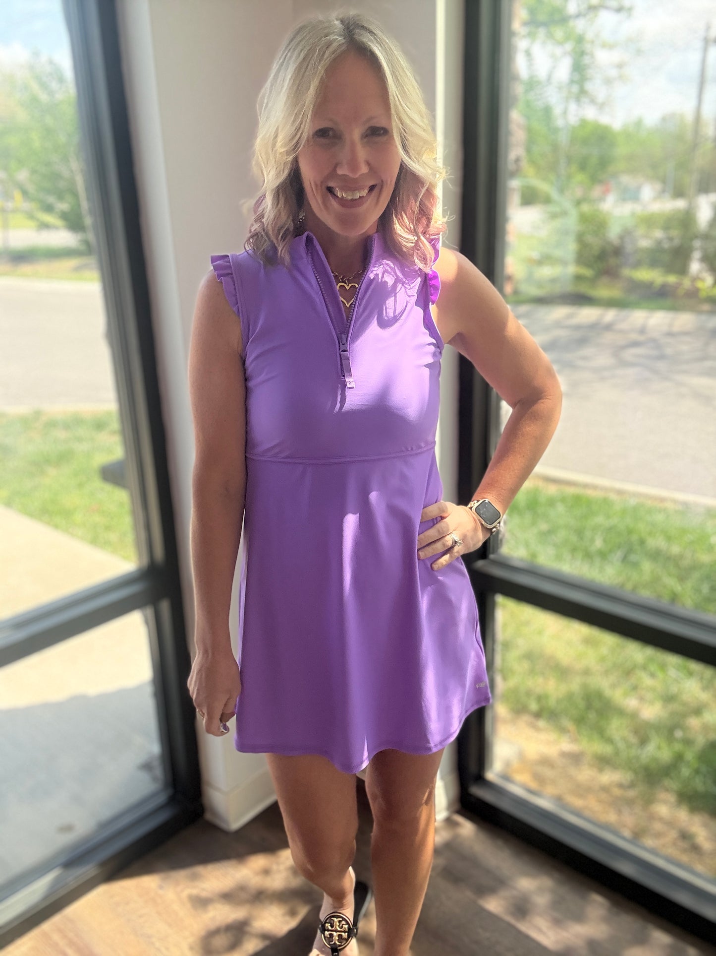Vivid Purple Active Dress