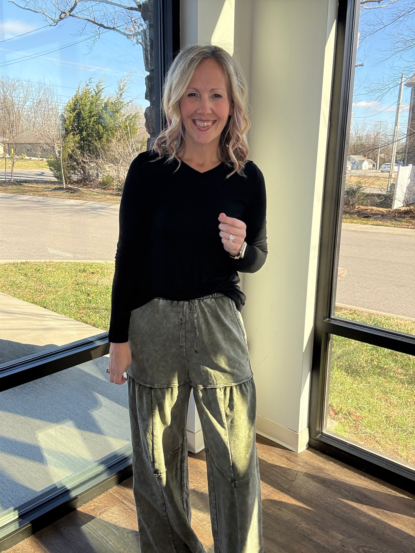 Easy Days Pants-Olive