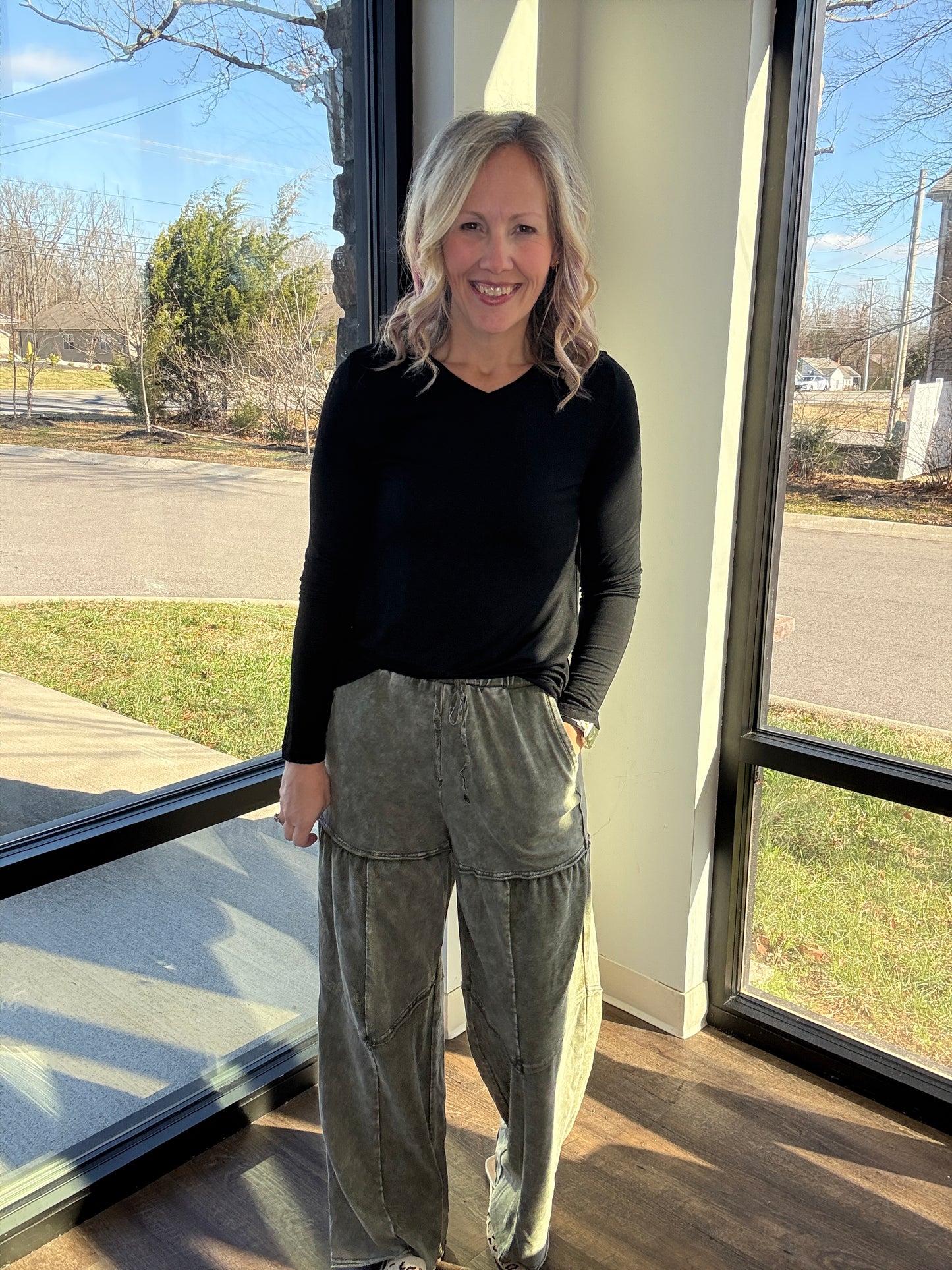 Easy Days Pants-Olive