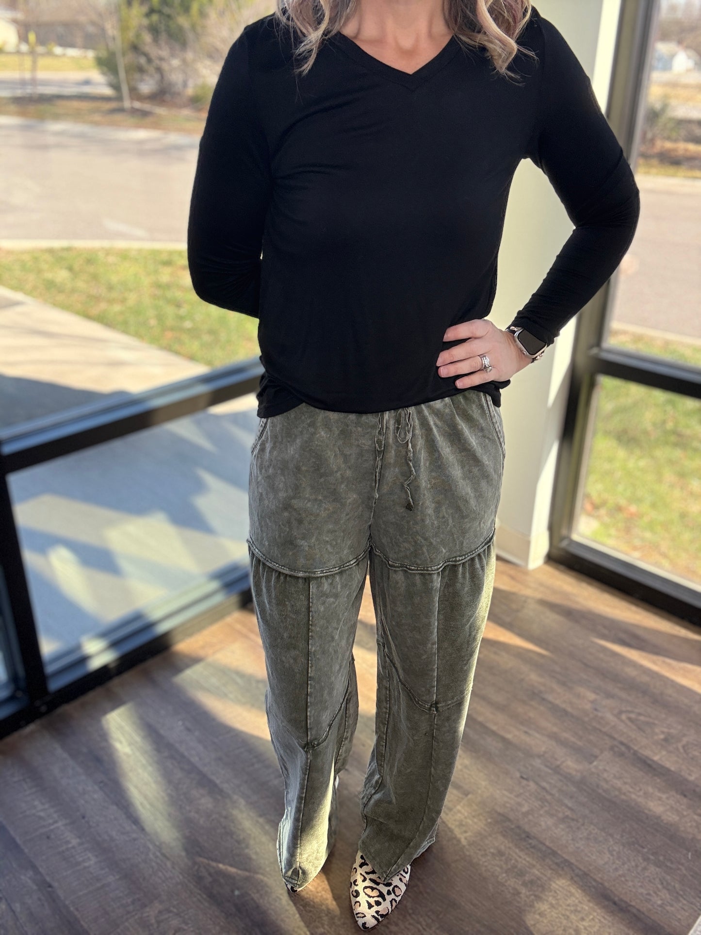 Easy Days Pants-Olive