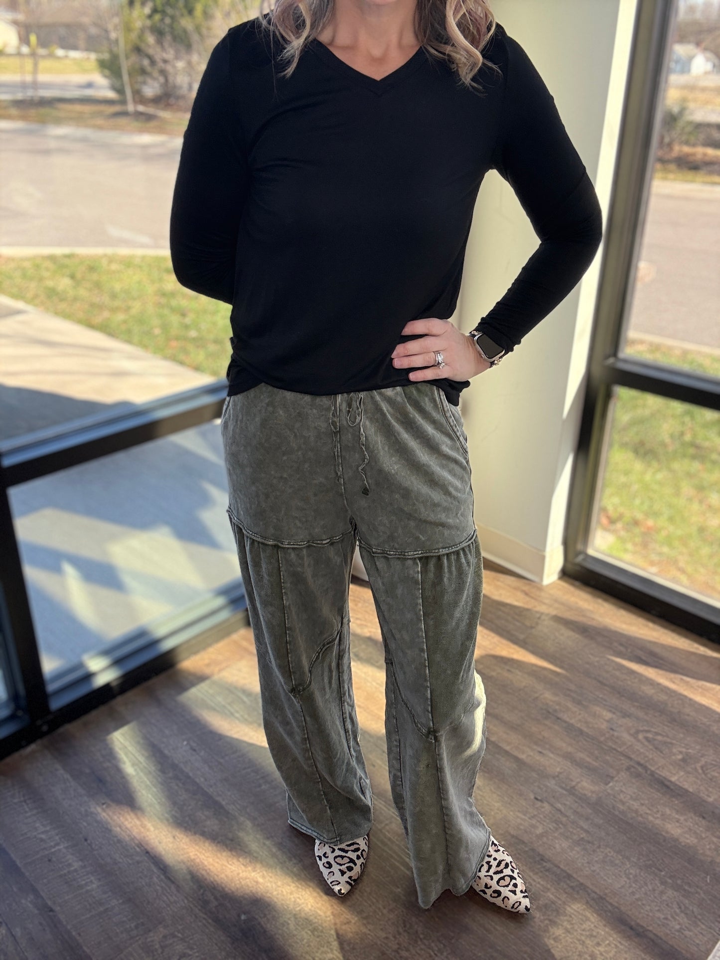 Easy Days Pants-Olive