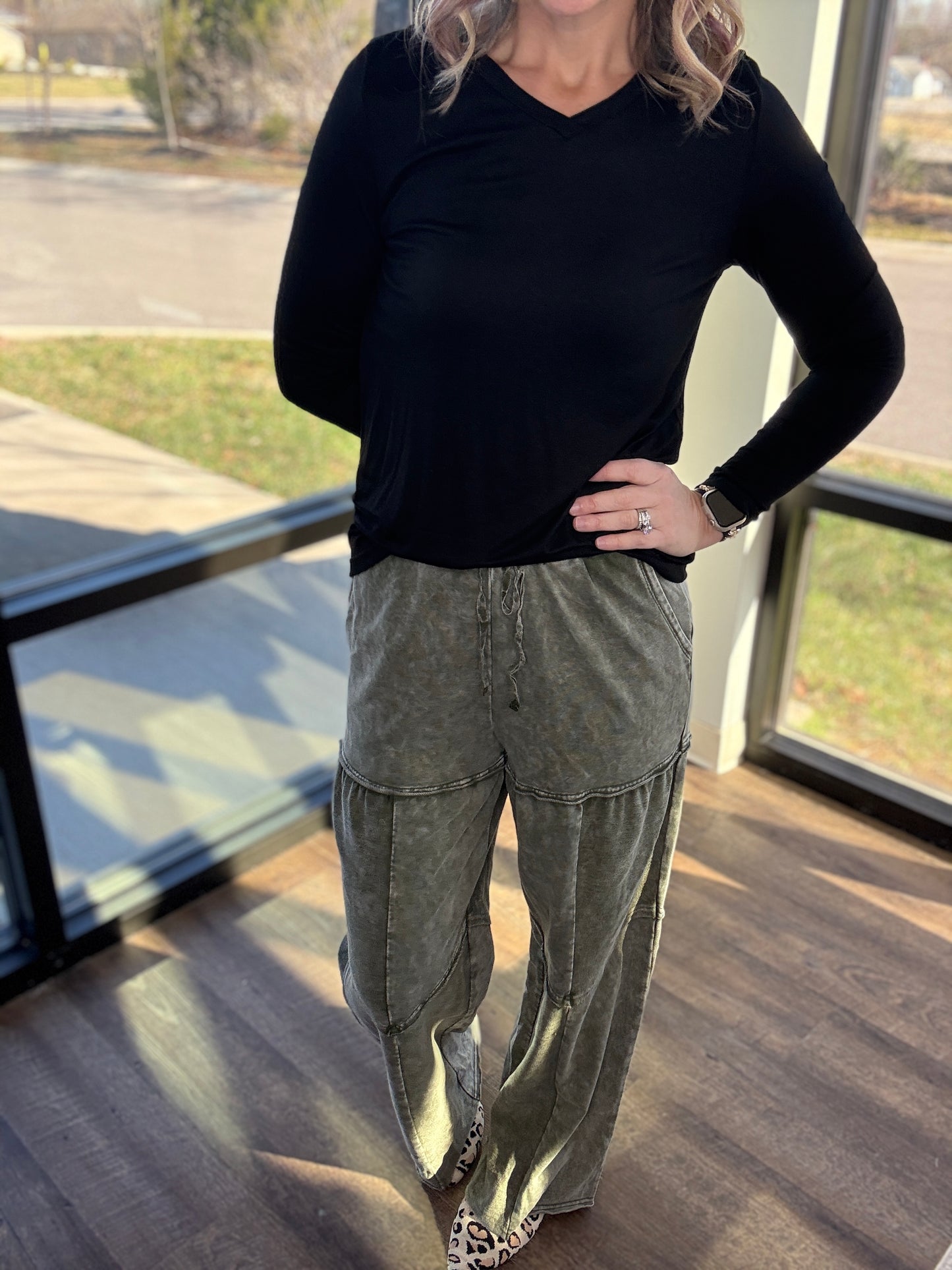 Easy Days Pants-Olive