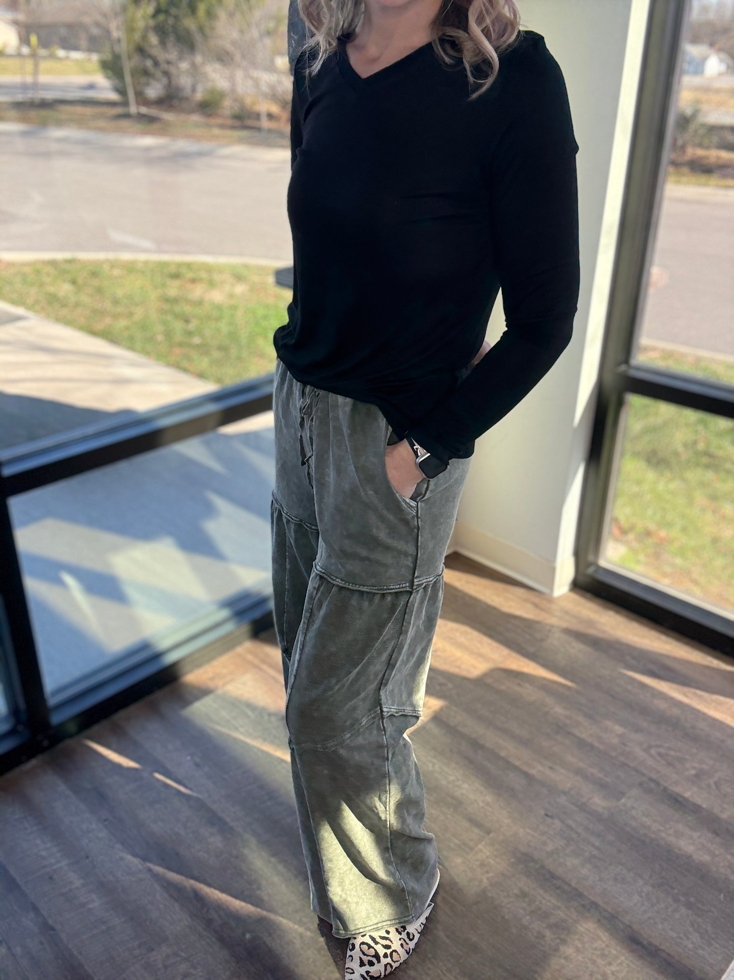 Easy Days Pants-Olive
