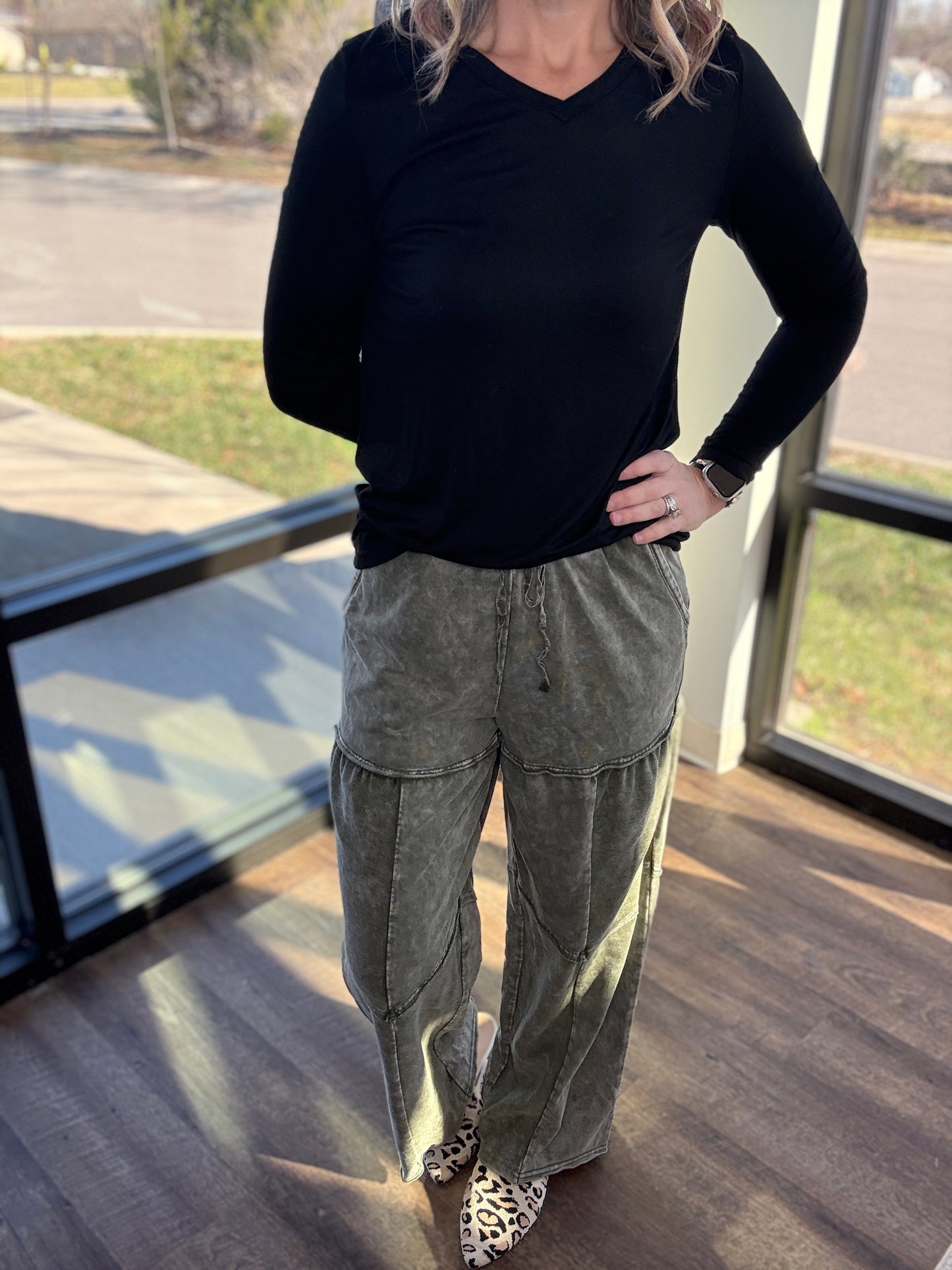 Easy Days Pants-Olive