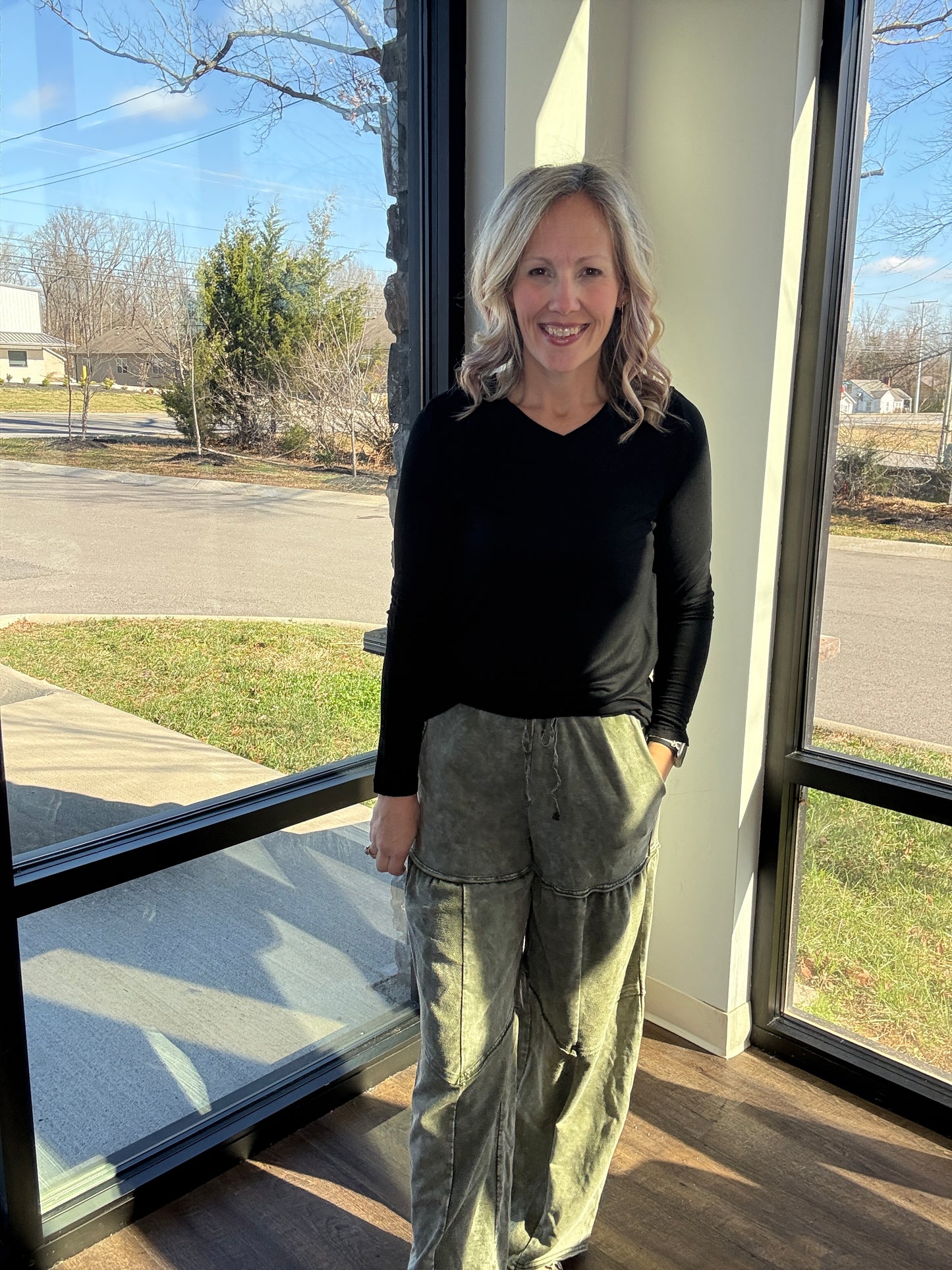 Easy Days Pants-Olive