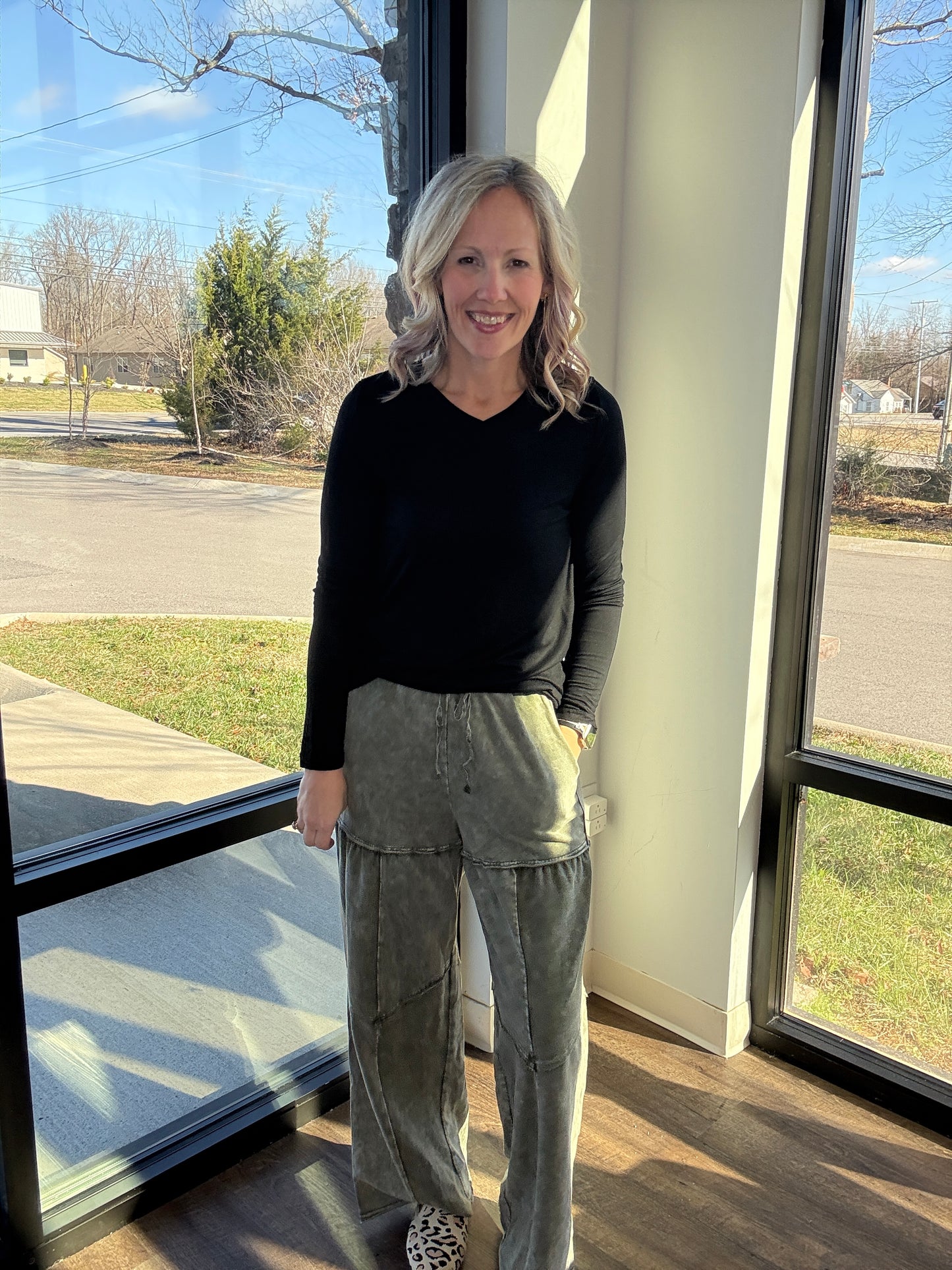 Easy Days Pants-Olive