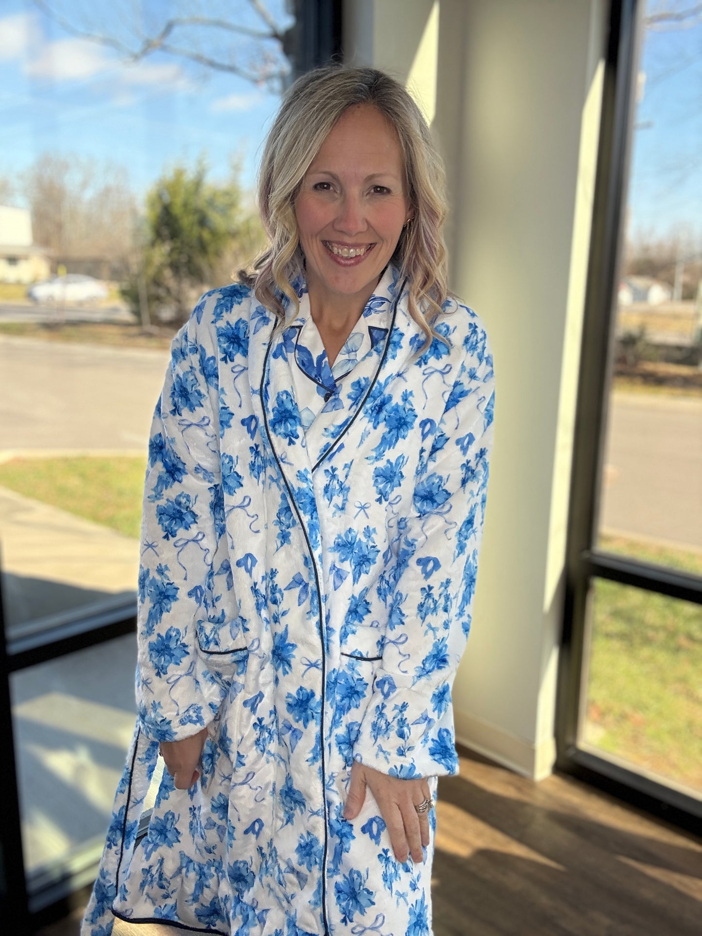 Blue Blossom PJ Set