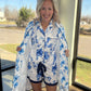 Blue Blossom Robe