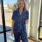 Moonlit Flora Ruffle PJ Set