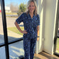 Moonlit Flora Ruffle PJ Set
