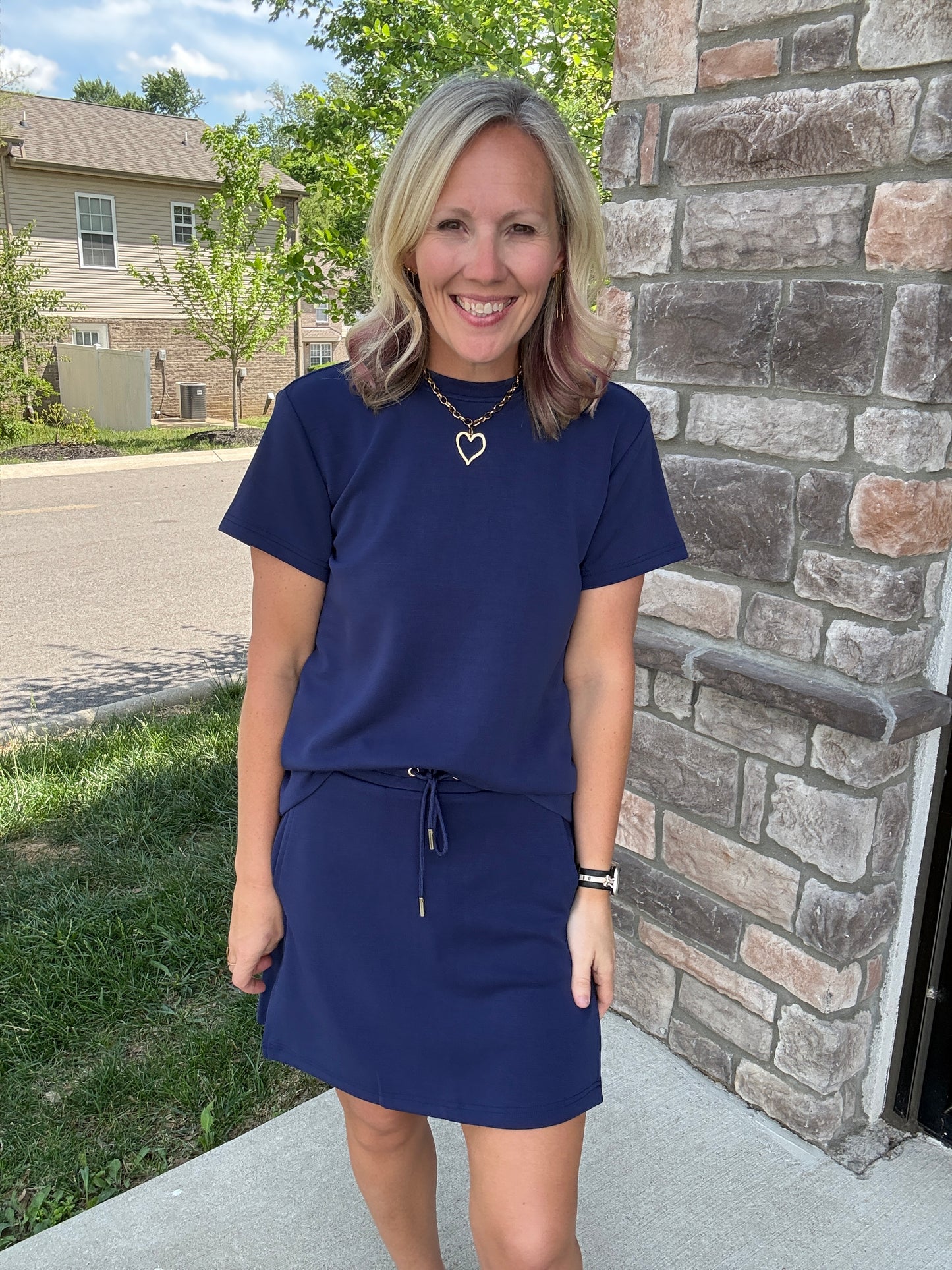 Coastline Navy Skort