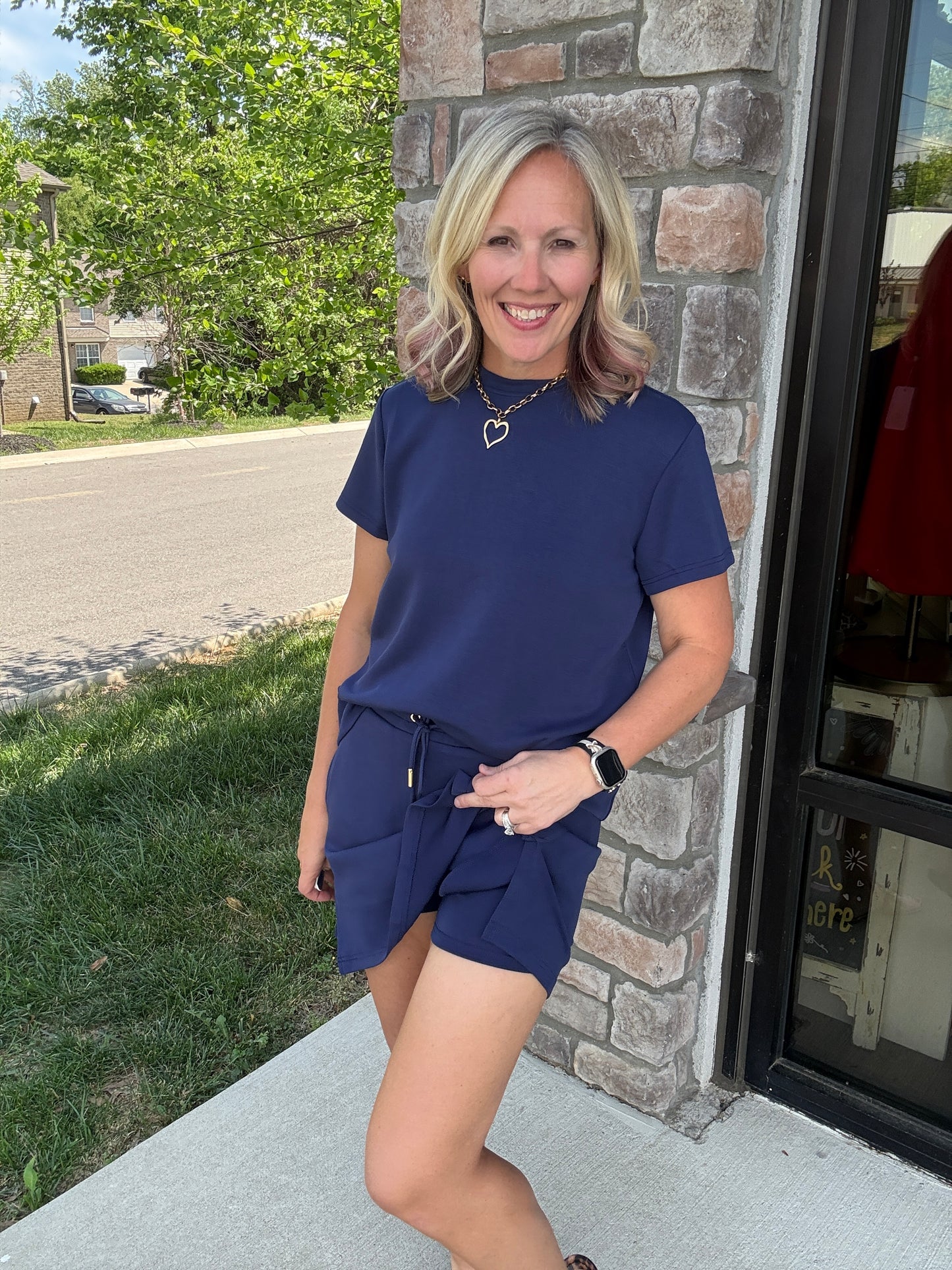 Coastline Navy Skort