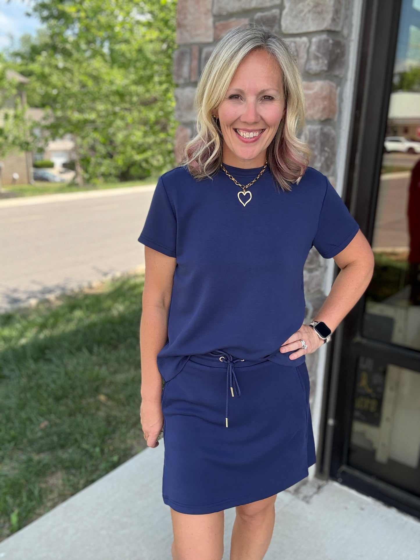 Coastline Navy Top