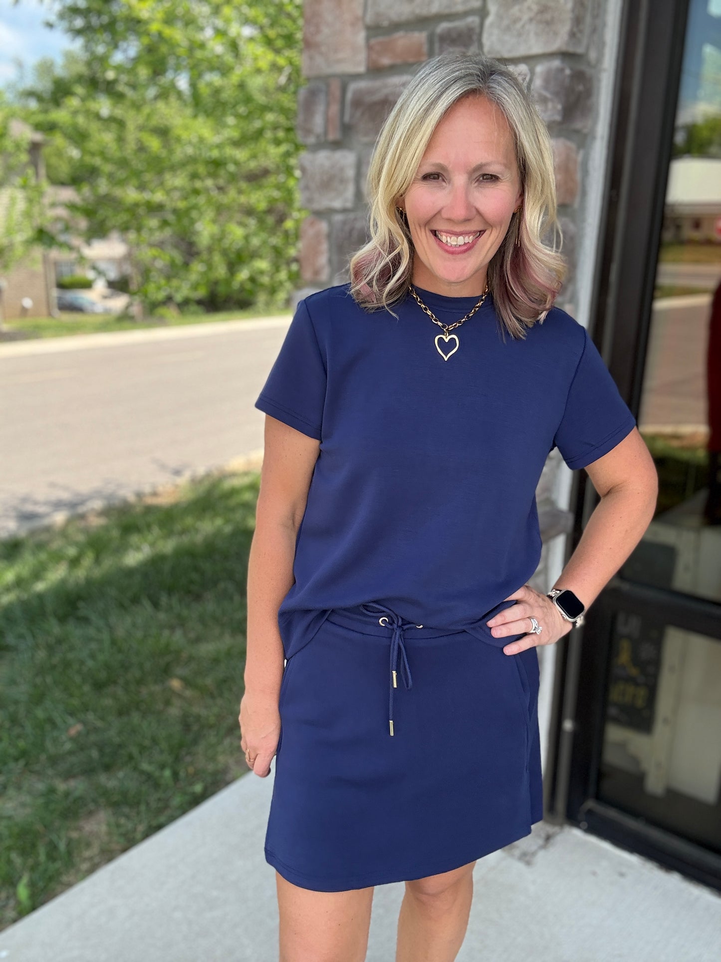 Coastline Navy Skort