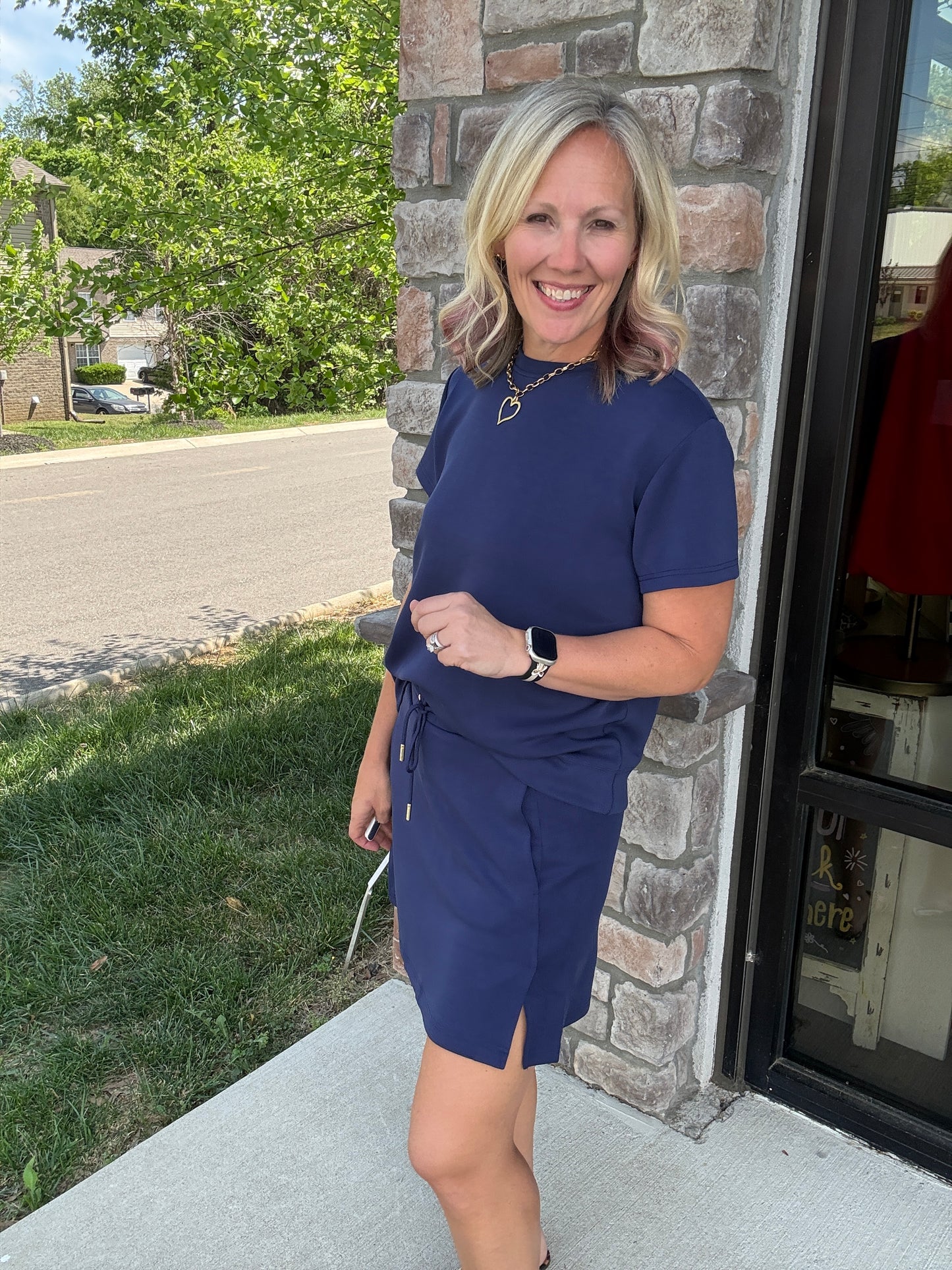 Coastline Navy Skort