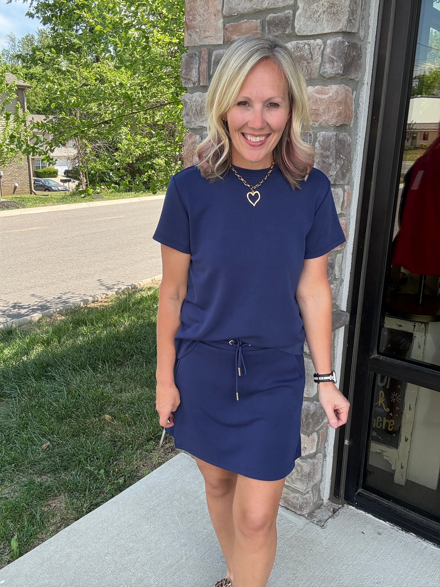 Coastline Navy Top