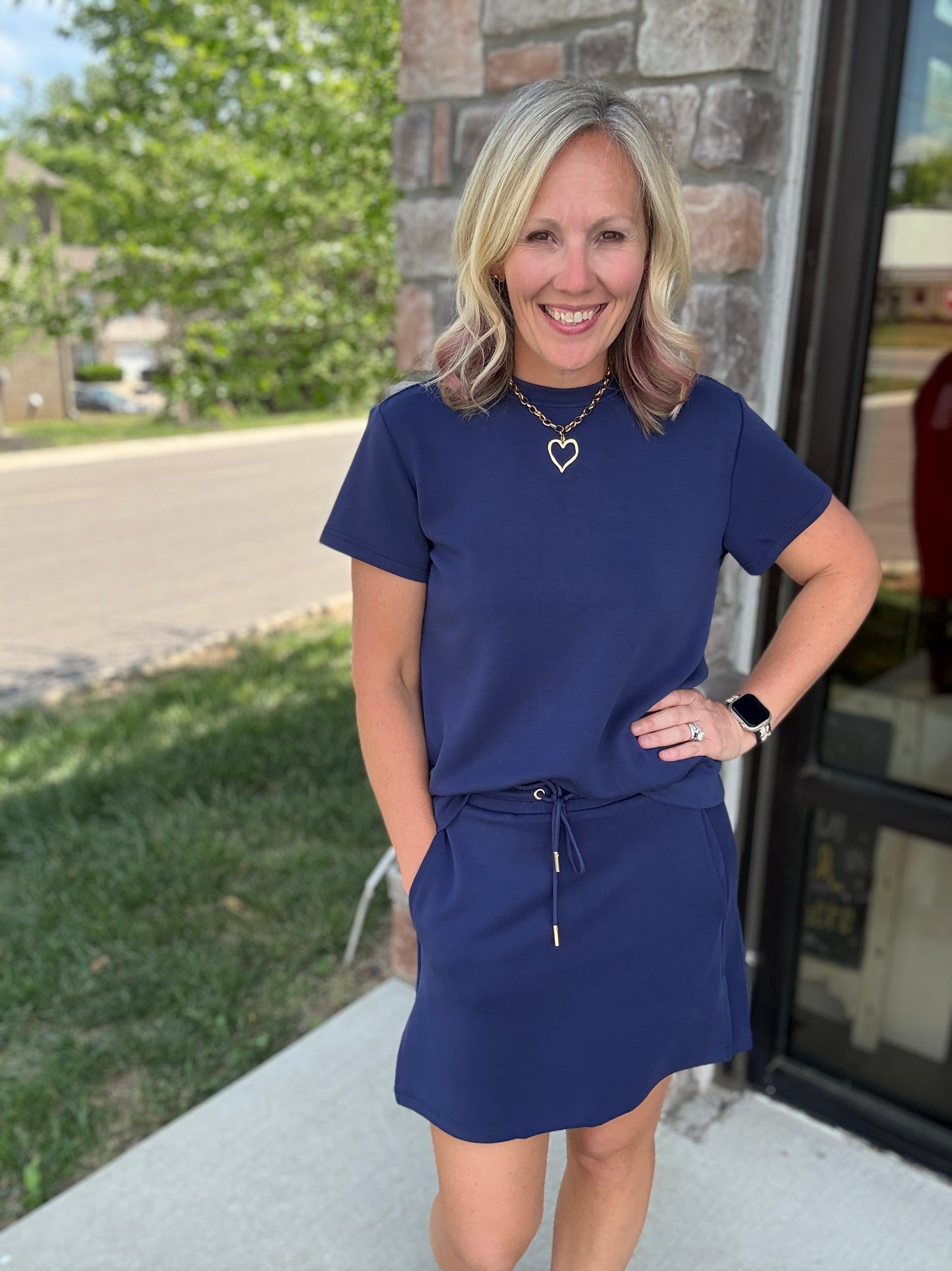 Coastline Navy Top