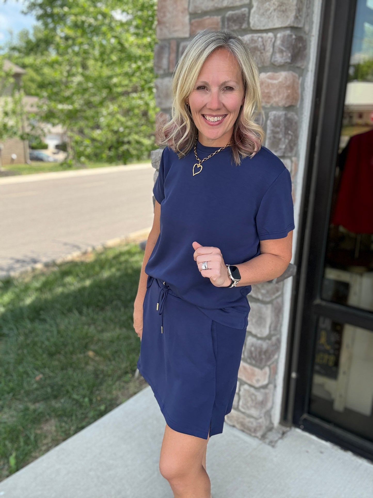 Coastline Navy Top