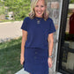 Coastline Navy Top