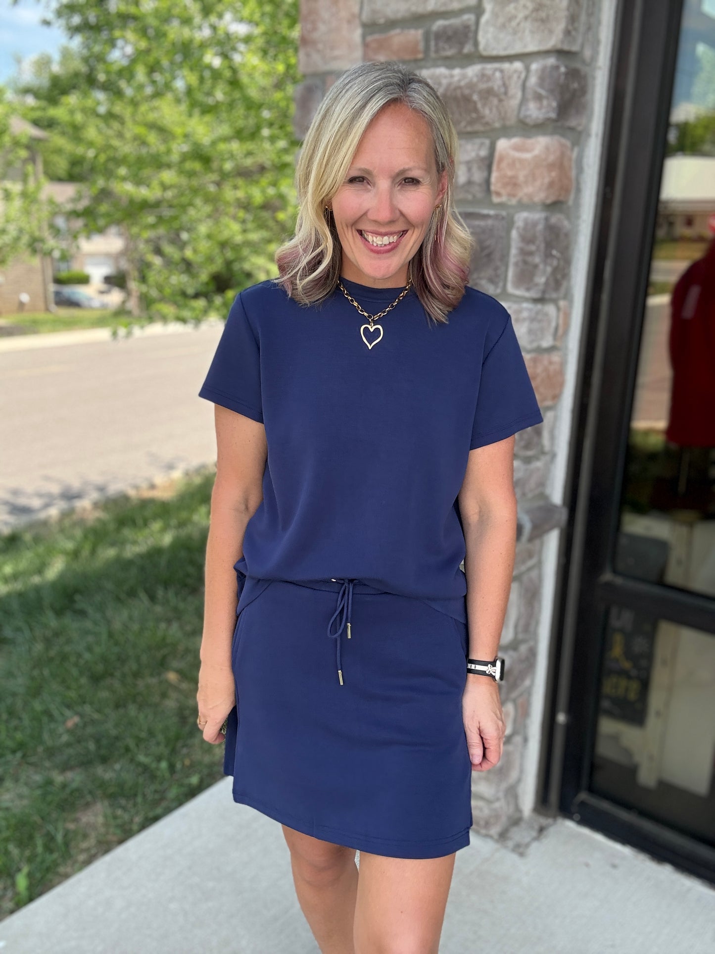Coastline Navy Top