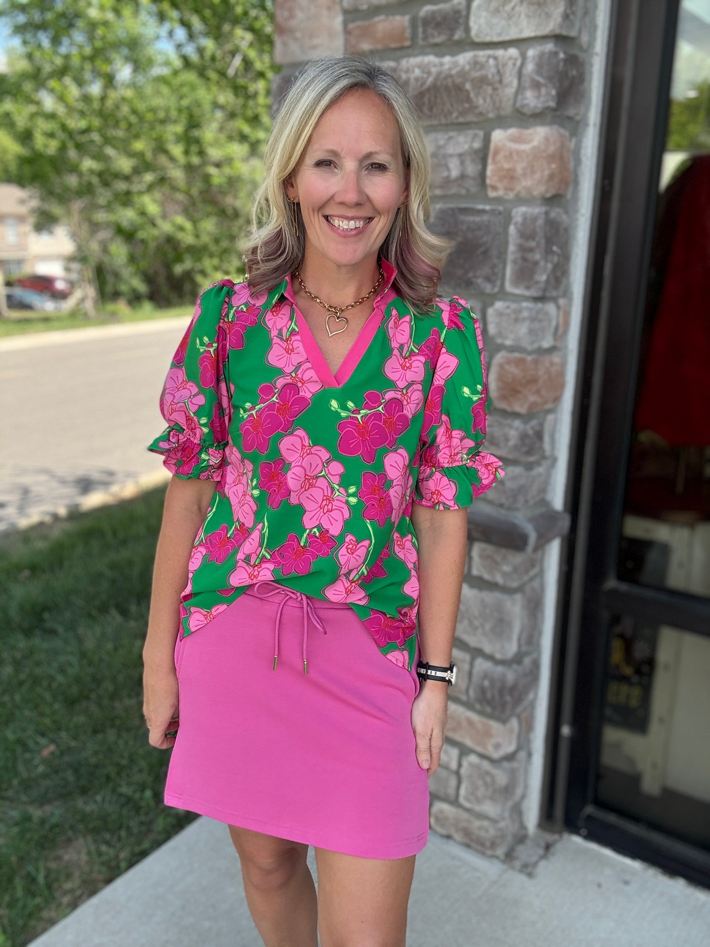 Pink Tide Skort
