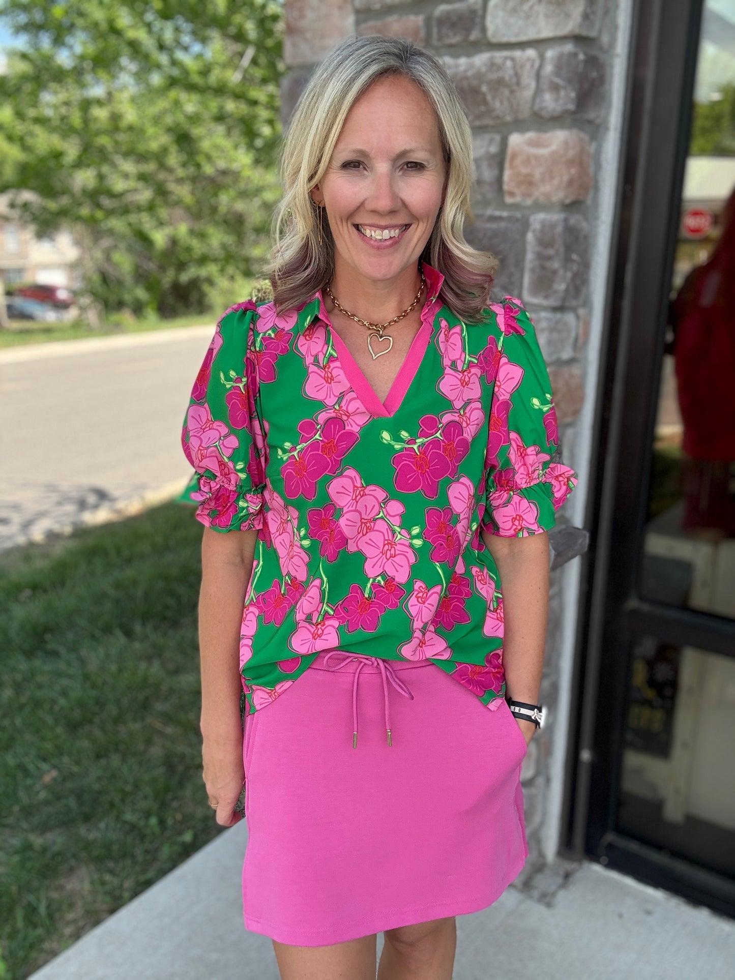 Pink Tide Skort
