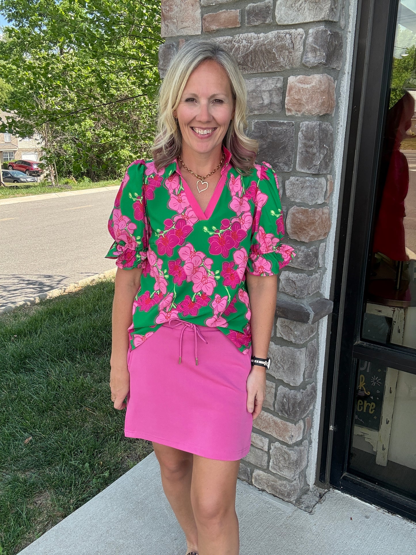 Pink Tide Skort