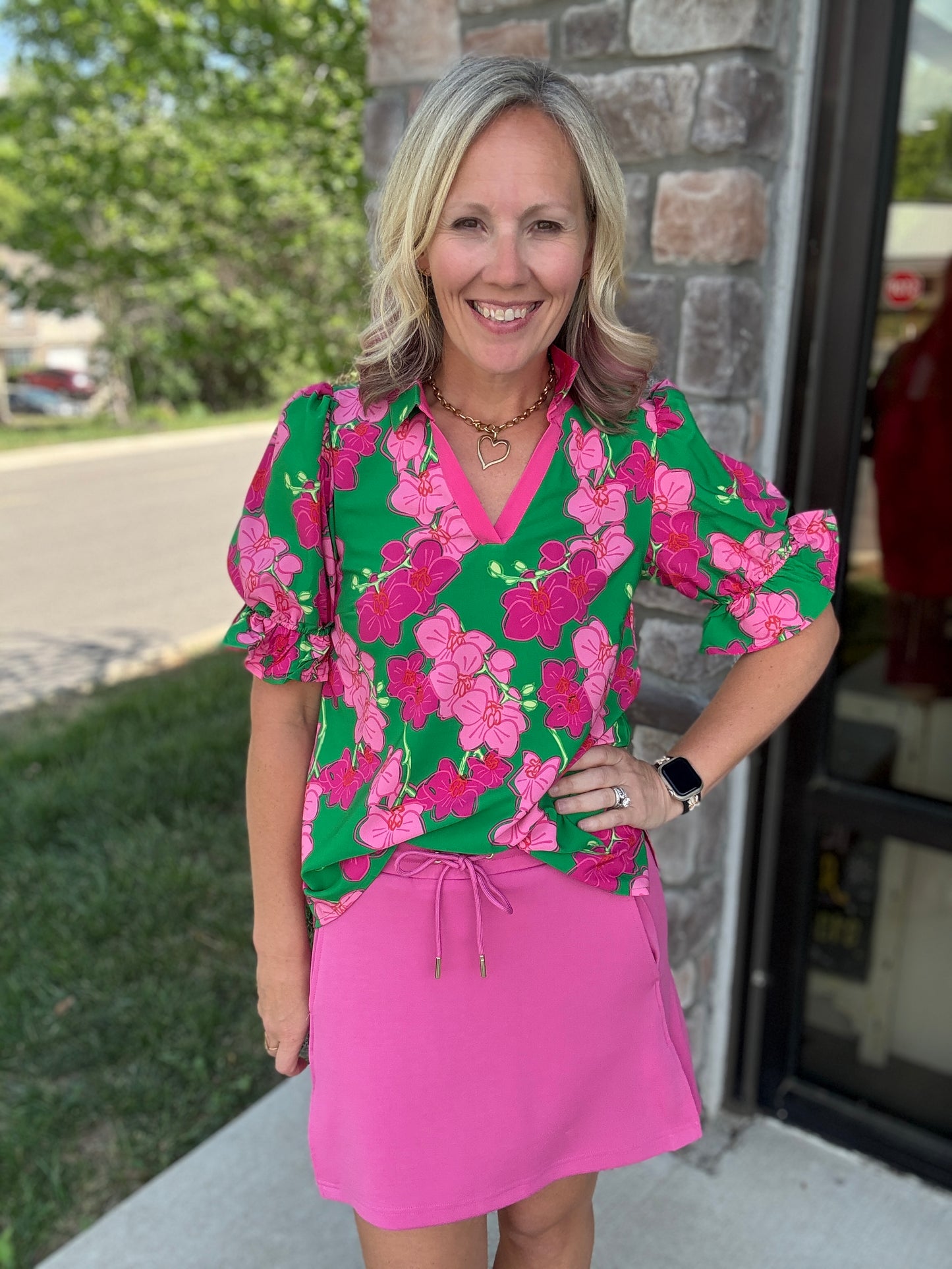 Pink Tide Skort