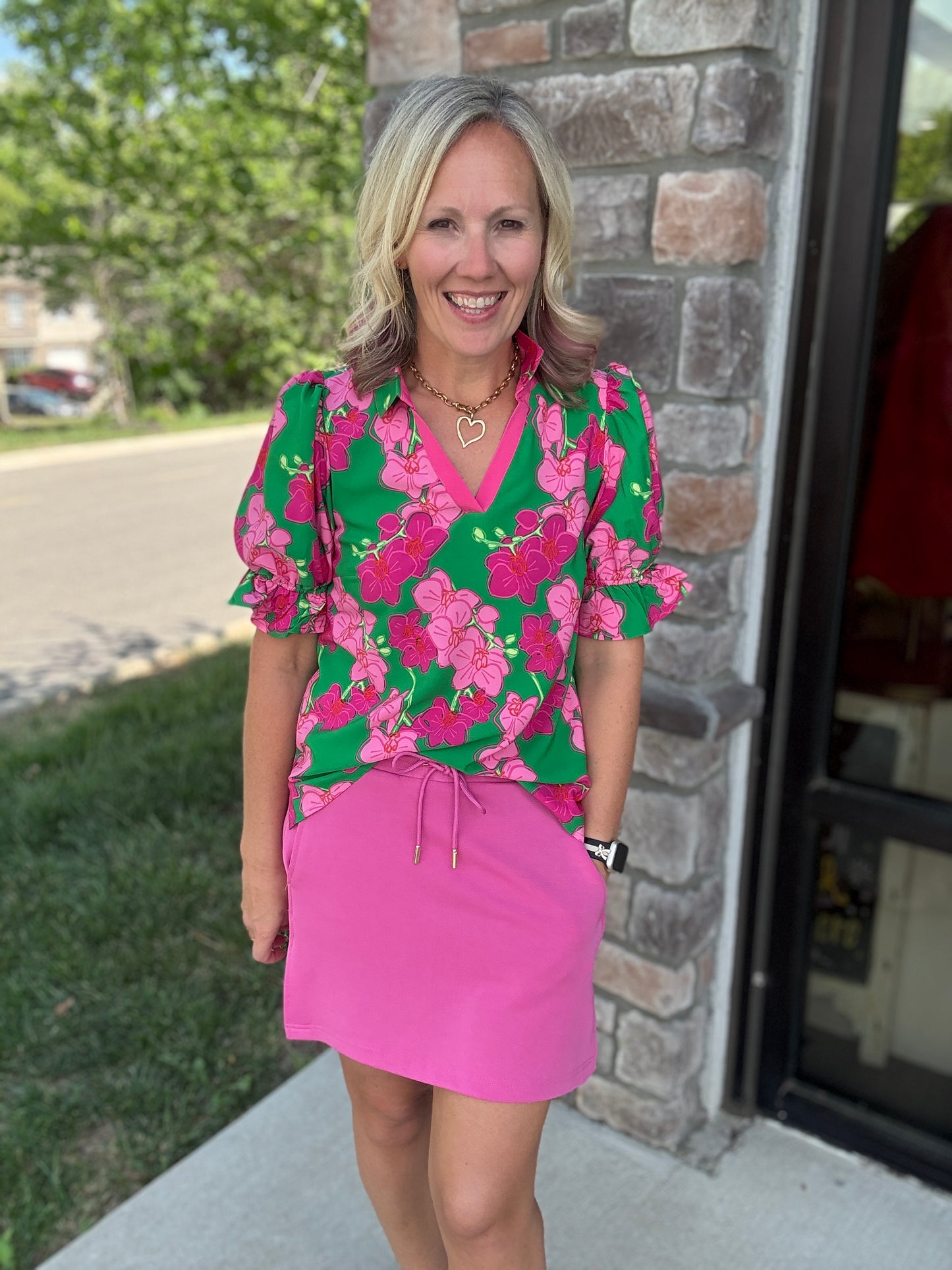 Pink Tide Skort