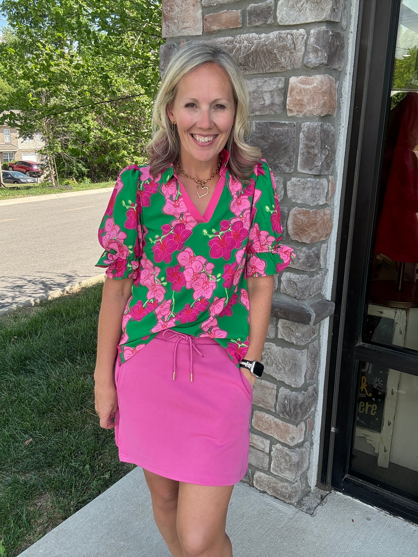 Pink Tide Skort