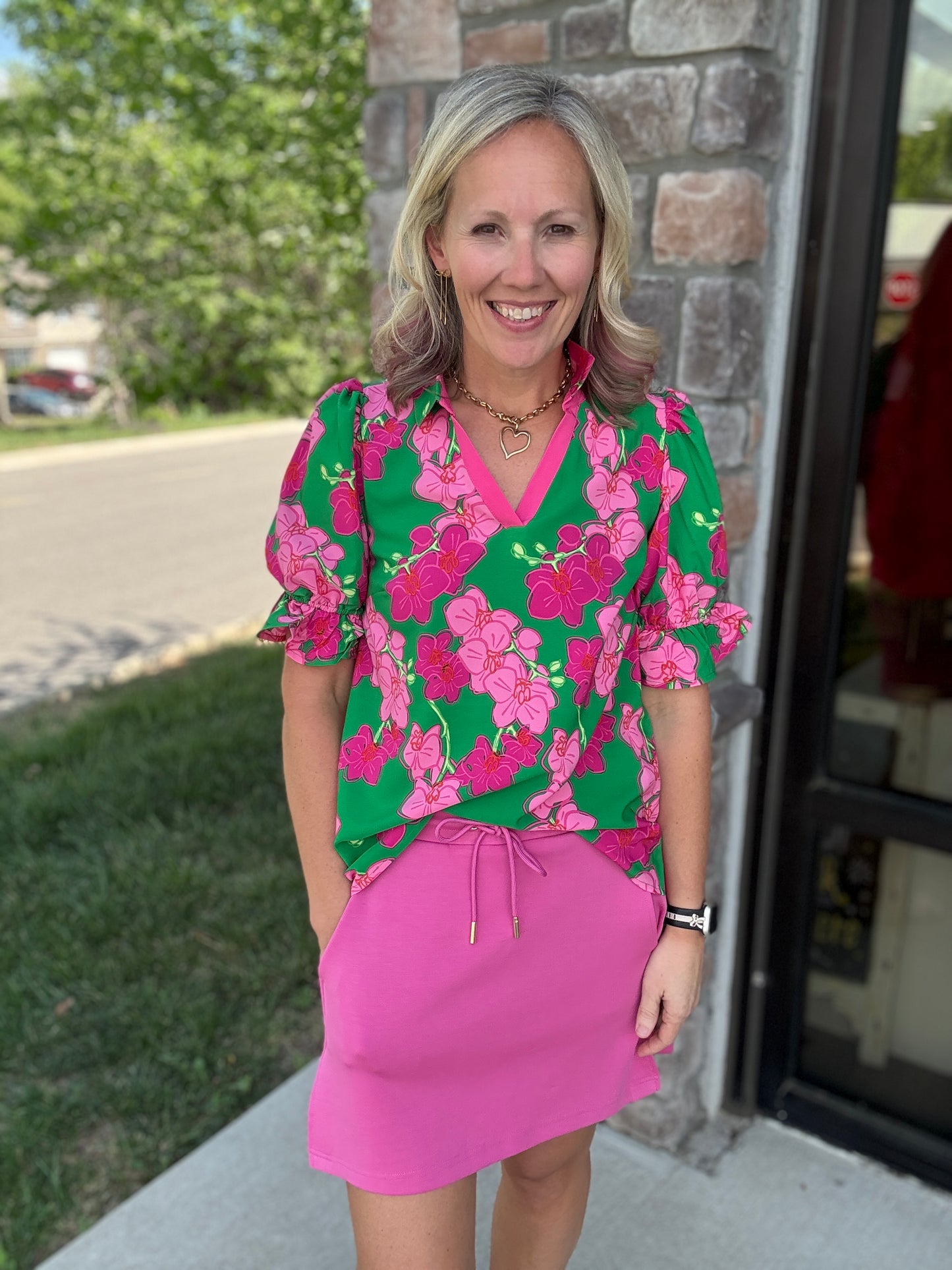 Pink Tide Skort