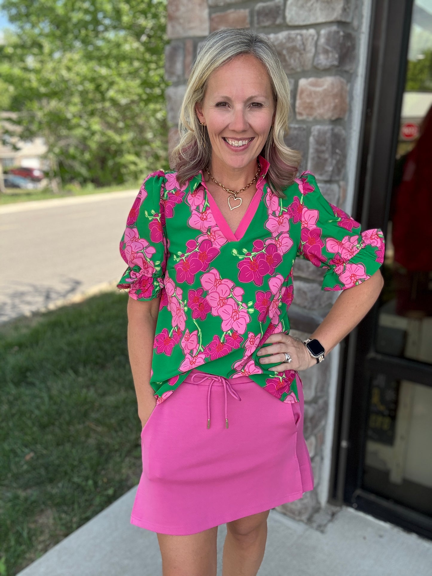 Pink Tide Skort