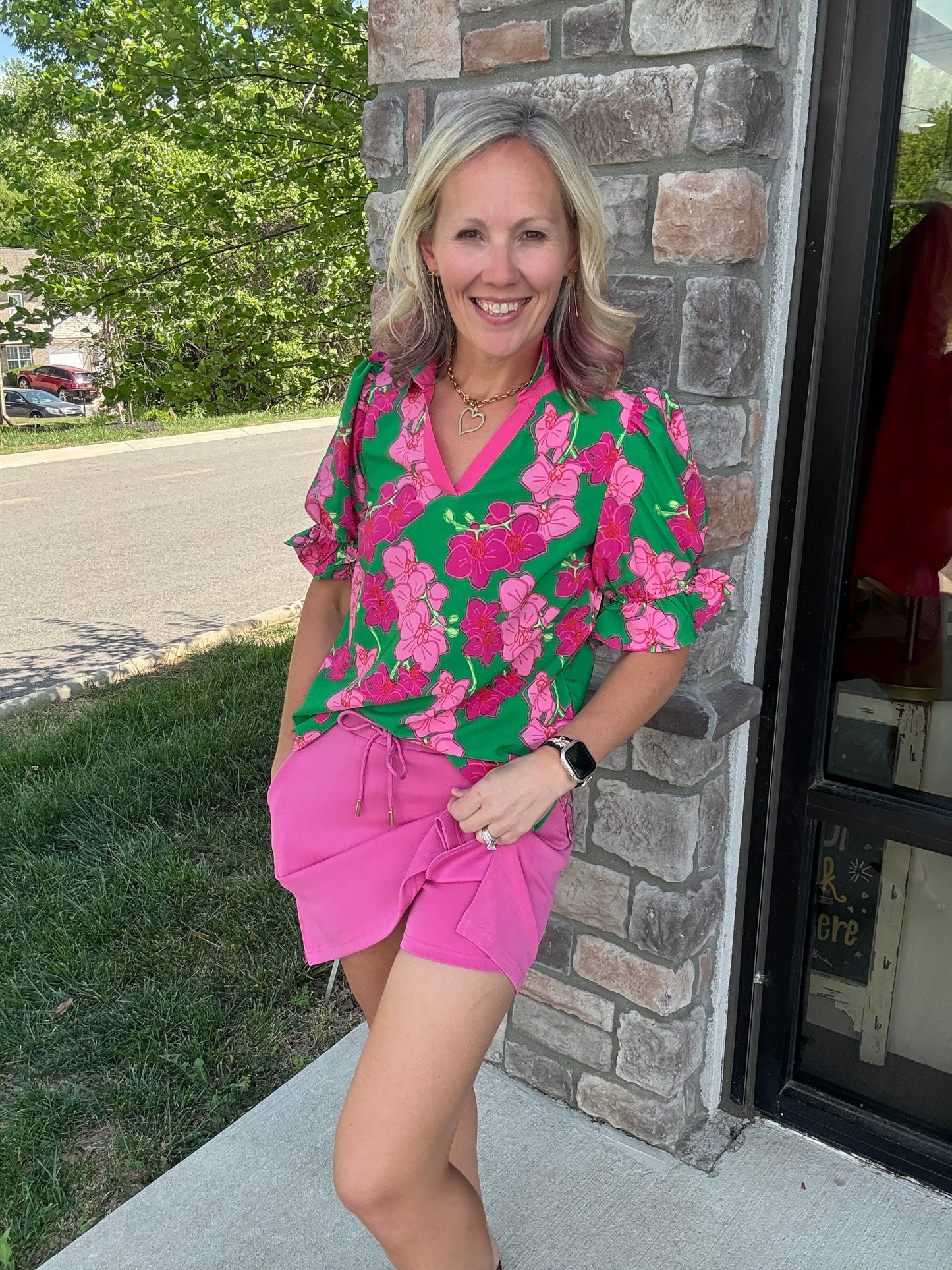 Pink Tide Skort