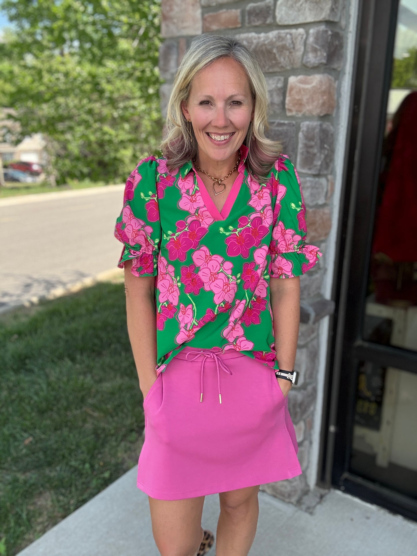 Pink Tide Skort